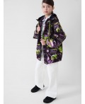 Куртка текстильная с полиуретановым покрытием для девочек (ветровка) multicolor