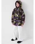 Куртка текстильная с полиуретановым покрытием для девочек (ветровка) multicolor