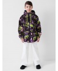 Куртка текстильная с полиуретановым покрытием для девочек (ветровка) multicolor