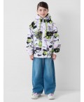 Куртка текстильная с полиуретановым покрытием для девочек (ветровка) multicolor