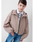 Куртка текстильная с полиуретановым покрытием для девочек (ветровка) beige