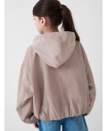Куртка текстильная с полиуретановым покрытием для девочек (ветровка) beige