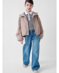 Куртка текстильная с полиуретановым покрытием для девочек (ветровка) beige