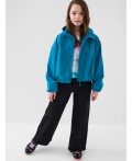 Куртка текстильная с полиуретановым покрытием для девочек (ветровка) turquoise