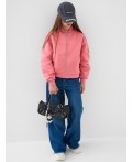 Куртка текстильная для девочек (бомбер) pink