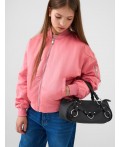 Куртка текстильная для девочек (бомбер) pink