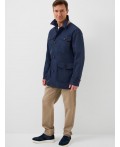 Куртка текстильная с полиуретановым покрытием для мужчин (ветровка) dark blue