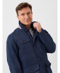 Куртка текстильная с полиуретановым покрытием для мужчин (ветровка) dark blue