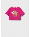 Фуфайка трикотажная для девочек (футболка) pink
