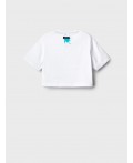 Фуфайка трикотажная для девочек (футболка) white