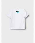 Фуфайка трикотажная для девочек (футболка) white