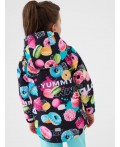 Куртка текстильная с полиуретановым покрытием для девочек (ветровка) multicolor