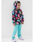 Куртка текстильная с полиуретановым покрытием для девочек (ветровка) multicolor