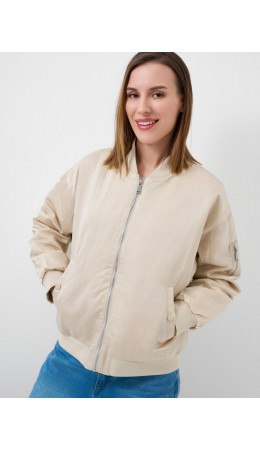 Куртка текстильная для женщин (бомбер) beige