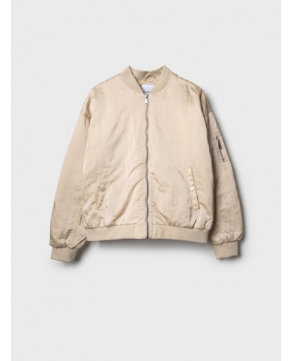 Куртка текстильная для женщин (бомбер) beige