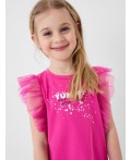 Платье трикотажное для девочек pink