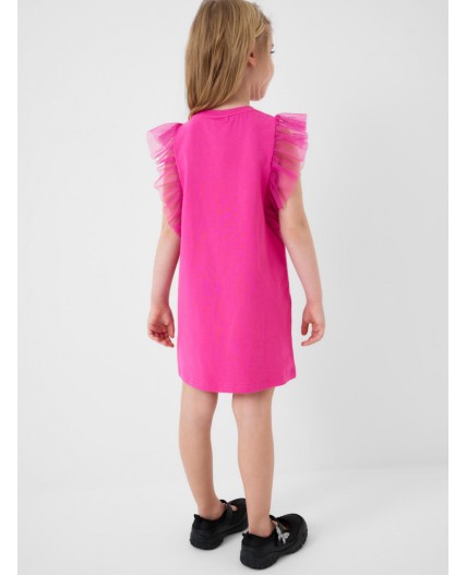 Платье трикотажное для девочек pink