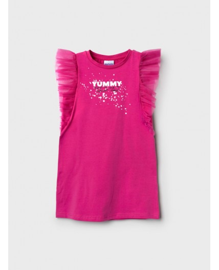 Платье трикотажное для девочек pink
