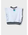 Джемпер трикотажный для девочек (футболка) white