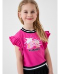 Джемпер трикотажный для девочек (футболка) pink