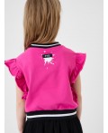 Джемпер трикотажный для девочек (футболка) pink