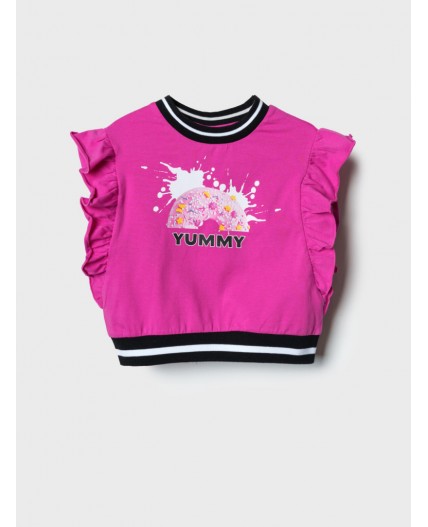 Джемпер трикотажный для девочек (футболка) pink