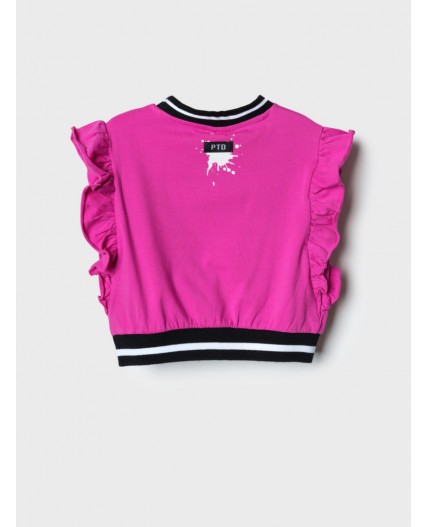 Джемпер трикотажный для девочек (футболка) pink