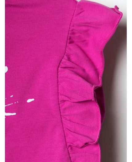 Джемпер трикотажный для девочек (футболка) pink