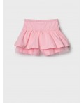 Юбка-шорты трикотажные для девочек pale pink