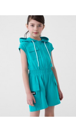Комбинезон трикотажный для девочек turquoise