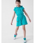 Комбинезон трикотажный для девочек turquoise