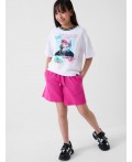 Шорты трикотажные для девочек, 2 шт в комплекте black, pink
