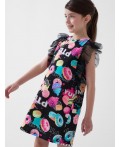 Платье трикотажное для девочек multicolor