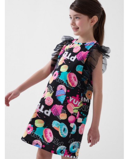 Платье трикотажное для девочек multicolor