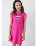 Платье трикотажное для девочек pink
