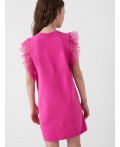 Платье трикотажное для девочек pink