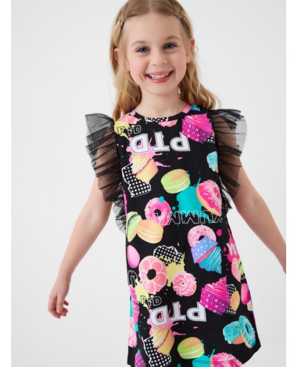 Платье трикотажное для девочек multicolor