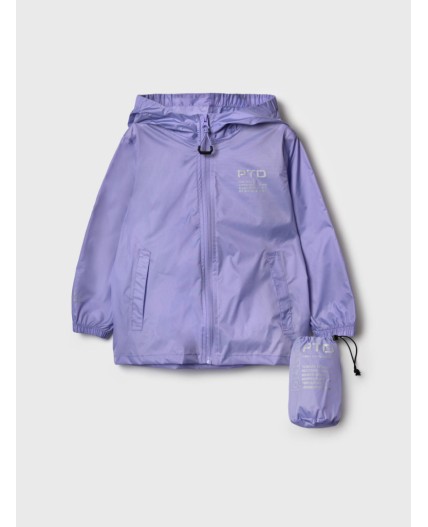 Куртка водонепроницаемая с полиуретановым покрытием для девочек сиреневый