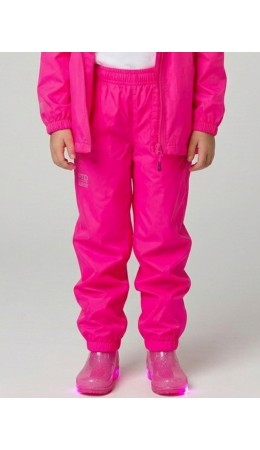 Брюки водонепроницаемые с полиуретановым покрытием для девочек фуксия