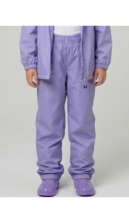 Брюки водонепроницаемые с полиуретановым покрытием для девочек сиреневый