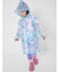 Плащ из полимерного материала для девочек (дождевик) разноцветный