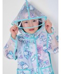 Плащ из полимерного материала для девочек (дождевик) разноцветный