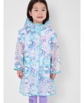 Плащ из полимерного материала для девочек (дождевик) разноцветный