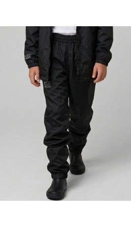 Брюки водонепроницаемые с полиуретановым покрытием для мальчиков черный