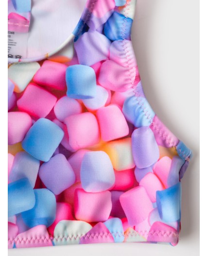 Купальный костюм трикотажный для девочек multicolor