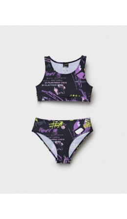 Купальный костюм трикотажный для девочек multicolor