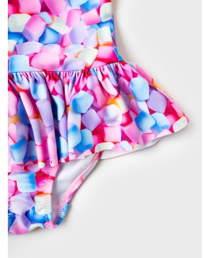 Купальник трикотажный для девочек multicolor