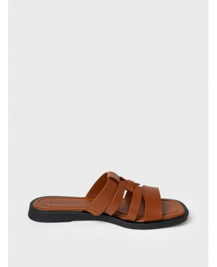 Сабо женские коричневый