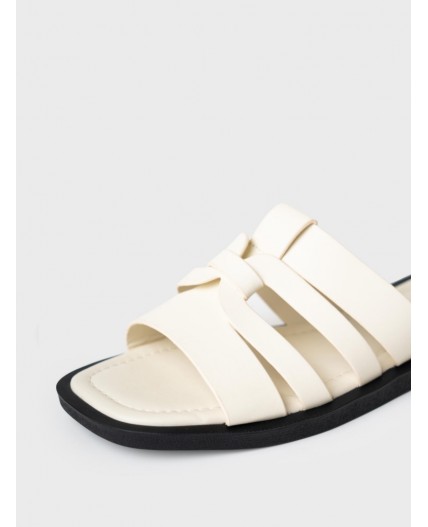 Сабо женские белый