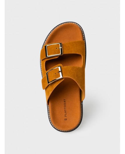 Сабо женские коричневый